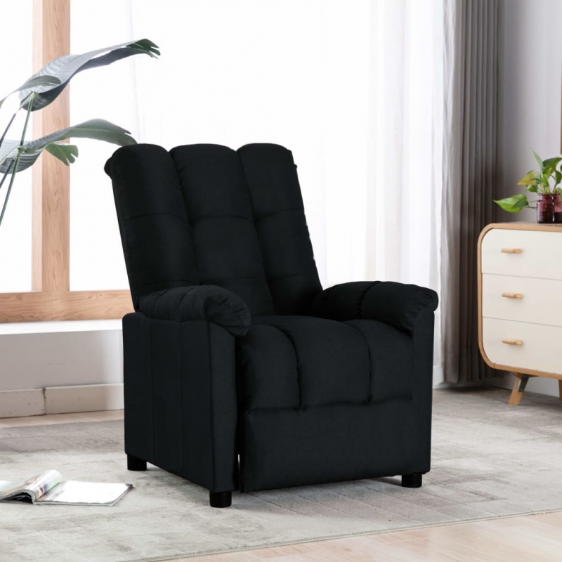 Relaxsessel Schwarz Stoff