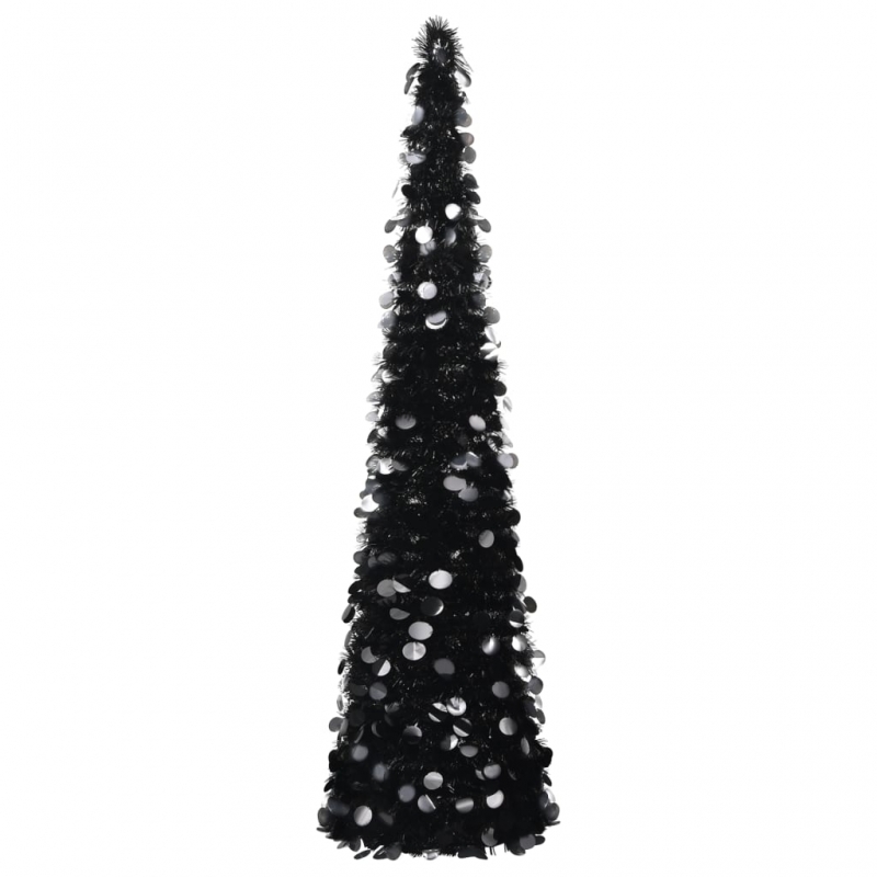 Künstlicher Pop-Up-Weihnachtsbaum Schwarz 180 cm PET