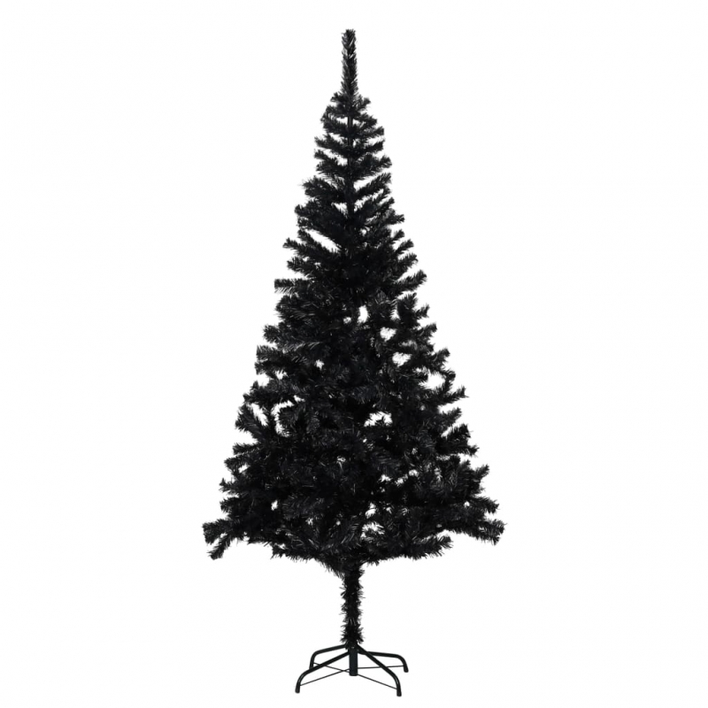 Künstlicher Weihnachtsbaum mit Ständer Schwarz 180 cm PVC