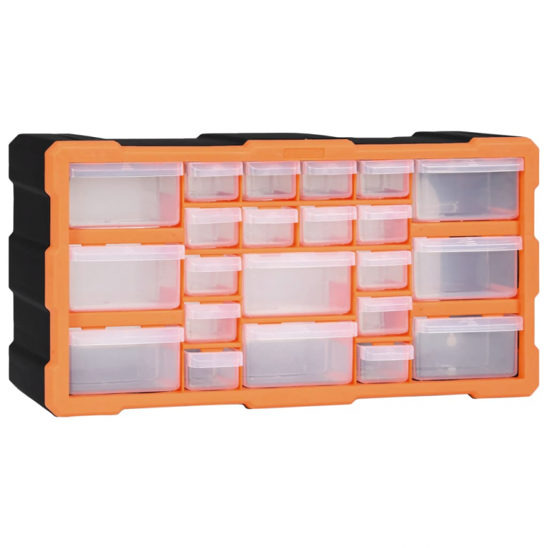 Multi-Schubladen-Organizer mit 22 Schubladen 49x16x25,5 cm