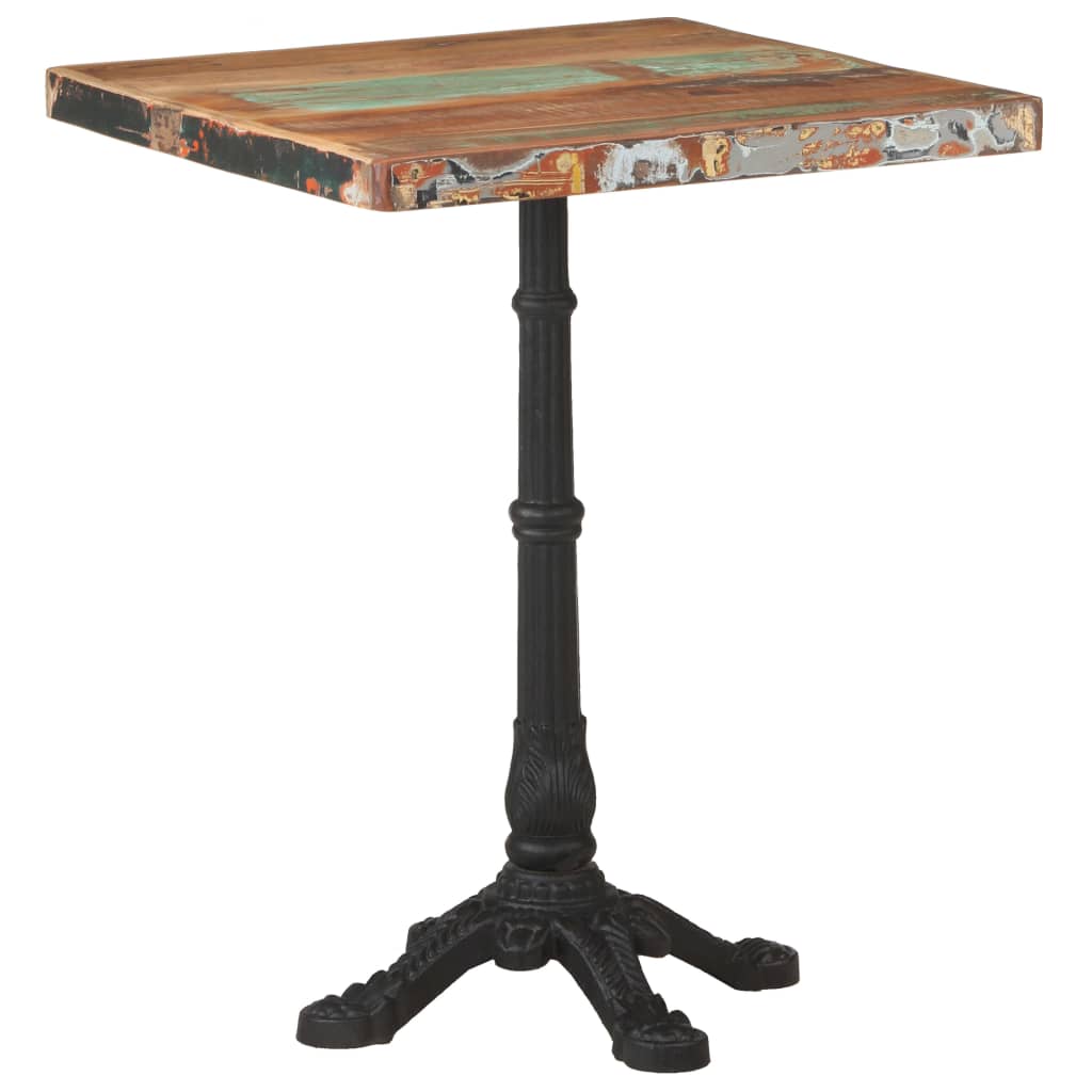 Bistrotisch 60x60x76 cm Altholz Massiv