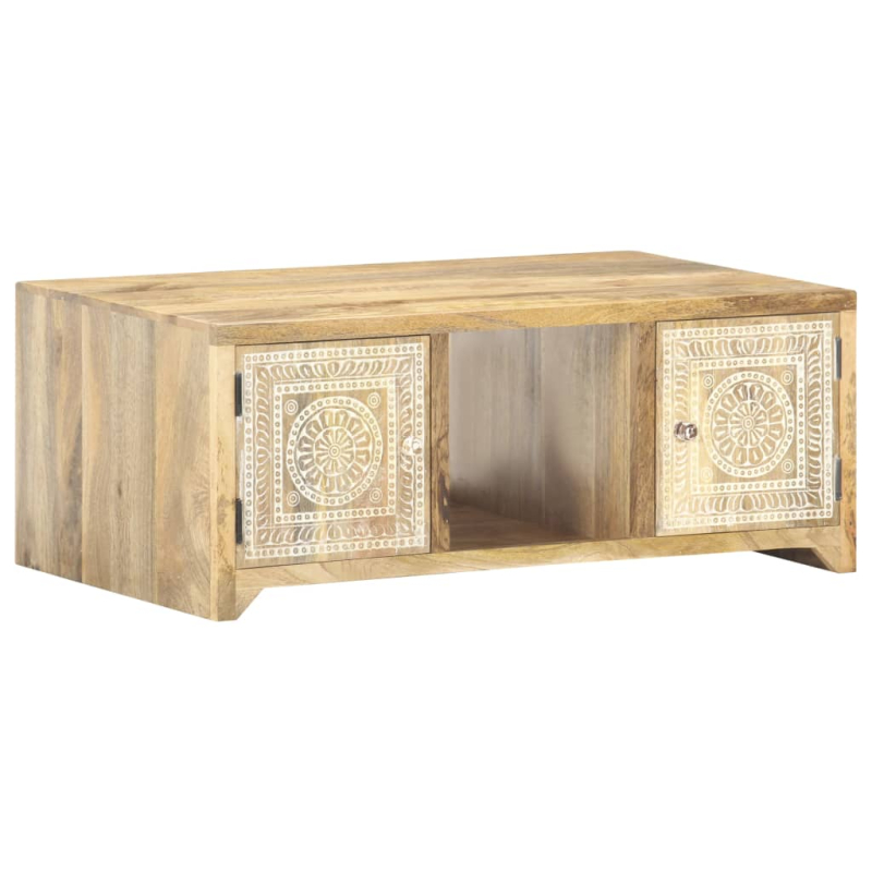 Couchtisch 90x50x35 cm Mango Massivholz