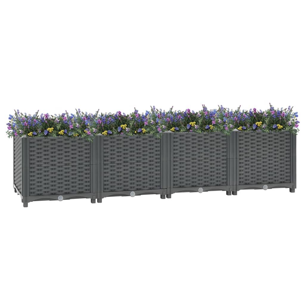 Hochbeet 160x40x38 cm Polypropylen