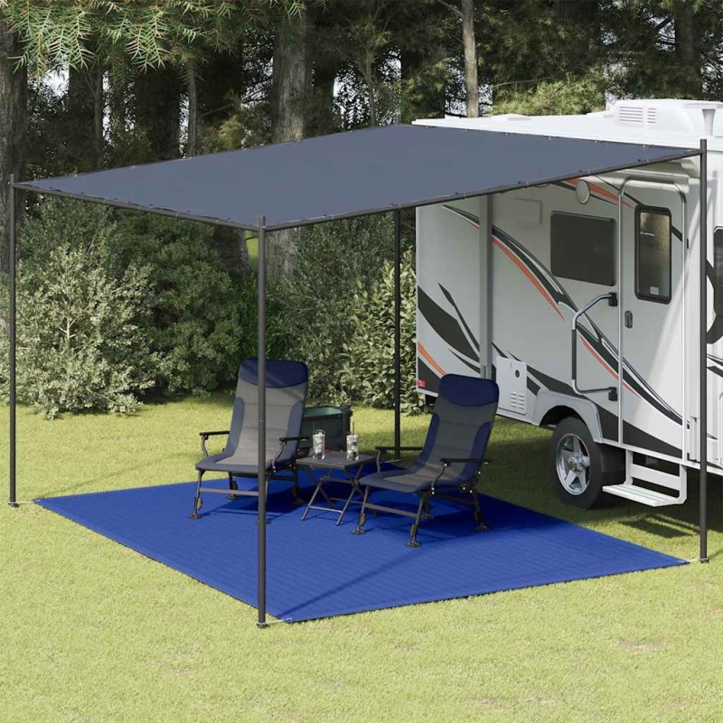 Zeltteppich 300x400 cm Blau HDPE