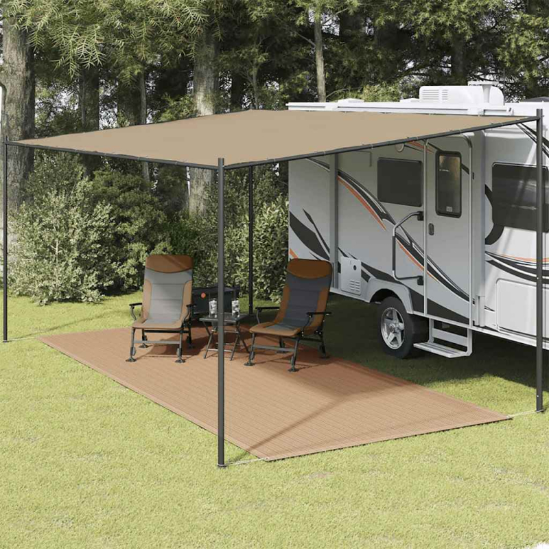Zeltteppich 250x600 cm Taupe