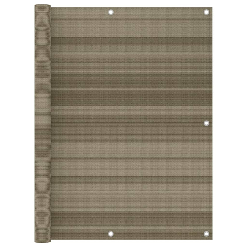 Balkon-Sichtschutz Taupe 120x500 cm HDPE