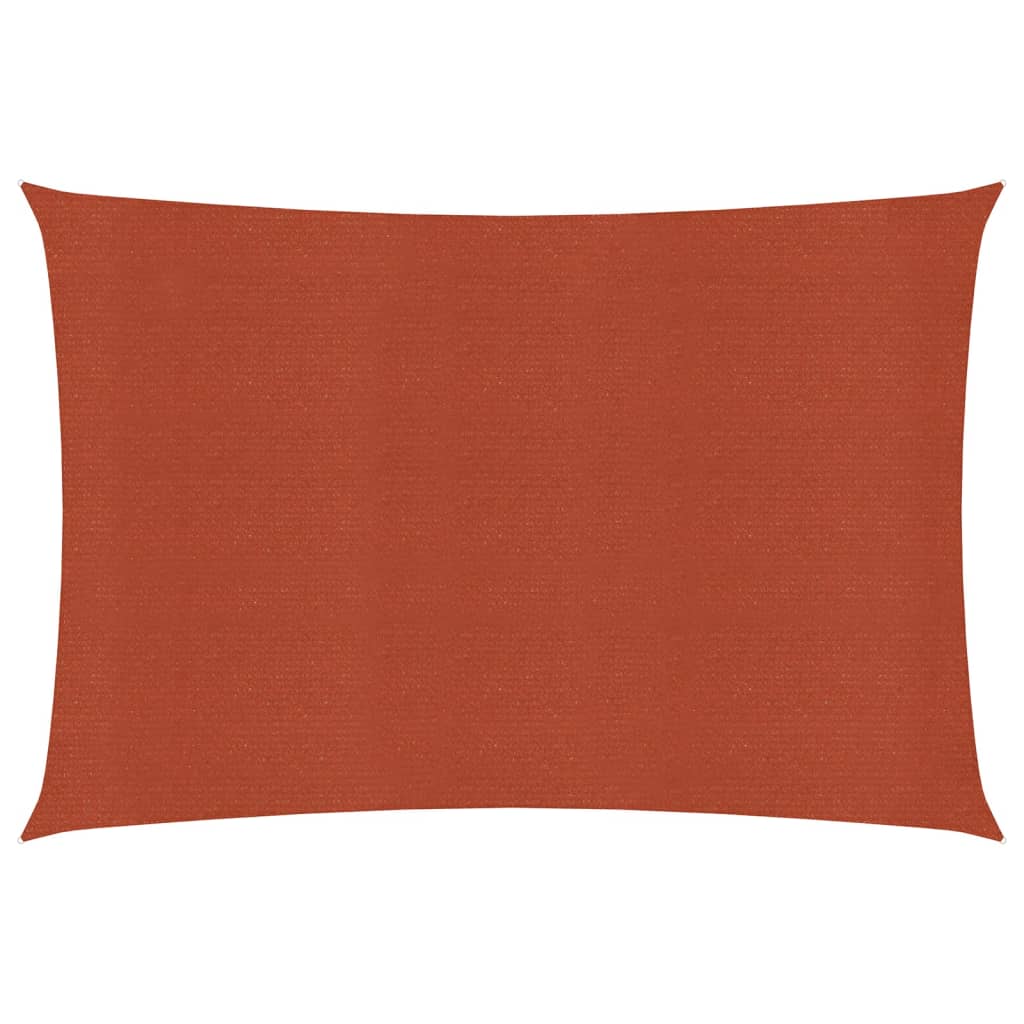 Sonnensegel 160 g/m² Terrakottarot 2x3 m HDPE