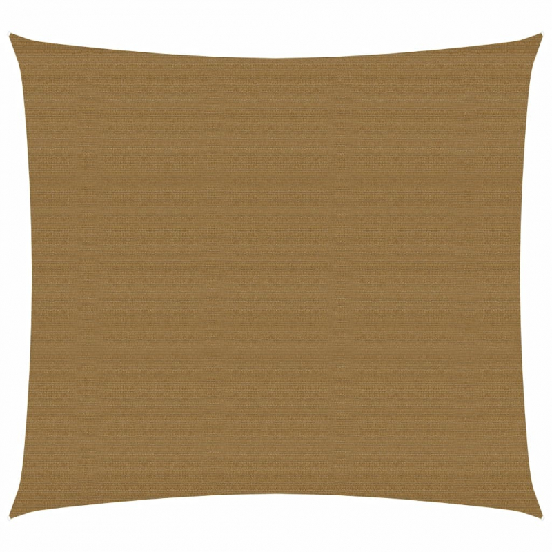 Sonnensegel 160 g/m² Taupe 2,5x2,5 m HDPE