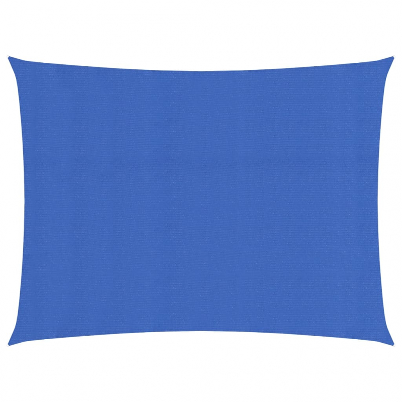 Sonnensegel 160 g/m² Rechteckig Blau 4x5 m HDPE
