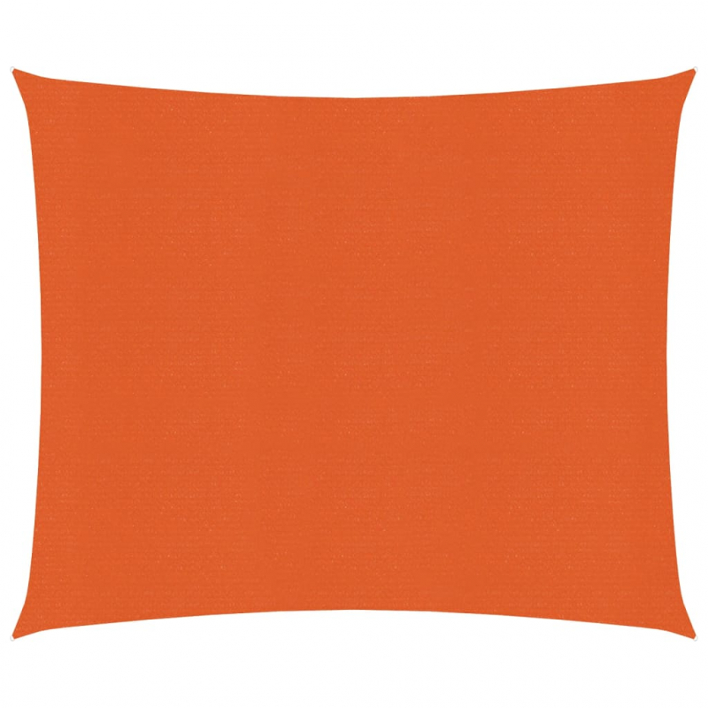 Sonnensegel 160 g/m² Quadratisch Orange 4x4 m HDPE