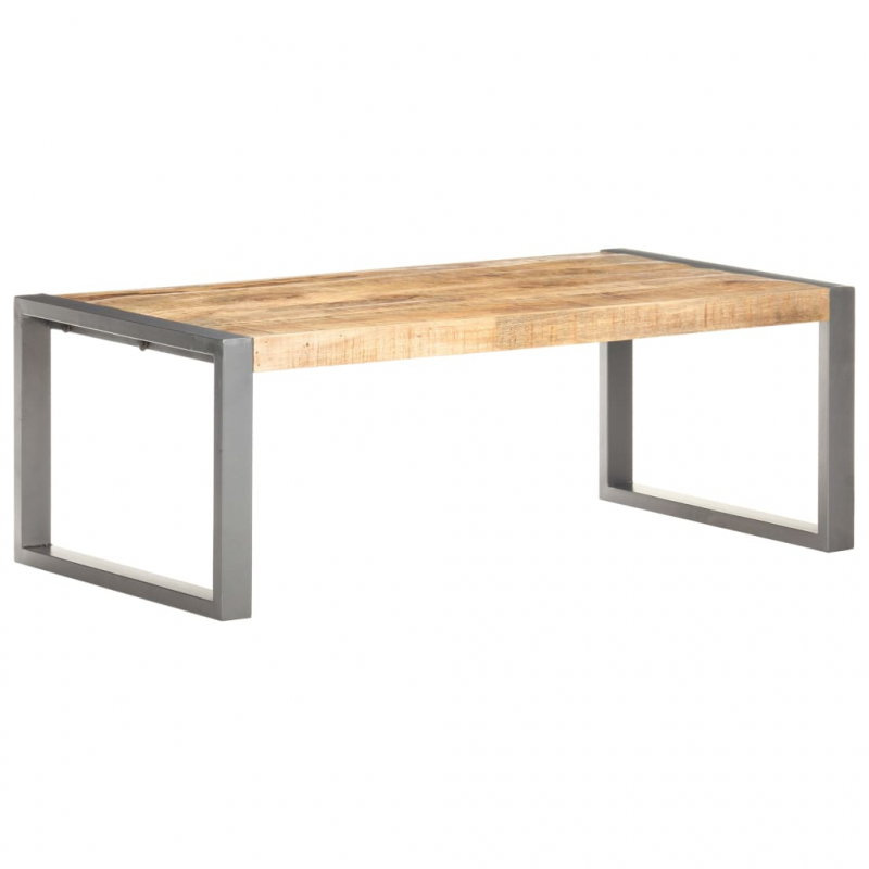 Couchtisch 110x60x40 cm Raues Mangoholz