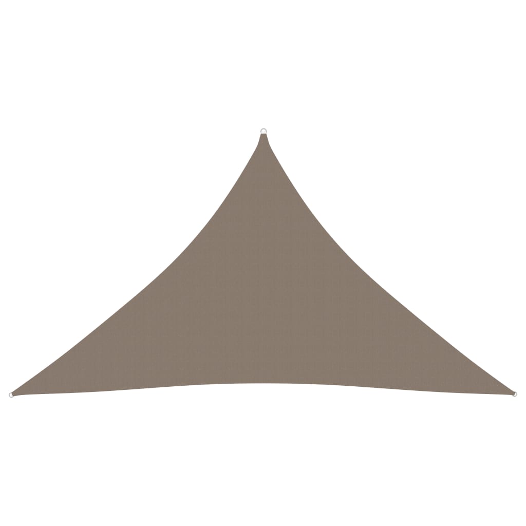 Sonnensegel Oxford-Gewebe Dreieckig 3,5x3,5x4,9 m Taupe