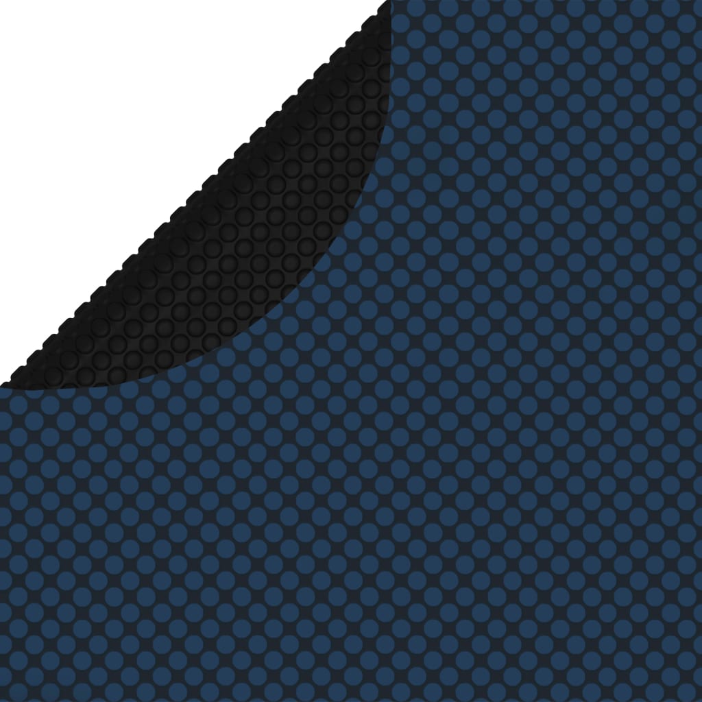 Treibende Pool-Solarplane PE 549 cm Schwarz und Blau