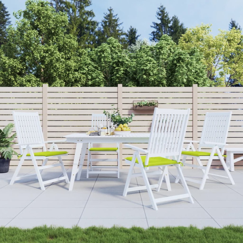 Gartenstuhl-Kissen 4 Stk. Knallgrün 50x50x3 cm Oxford-Gewebe