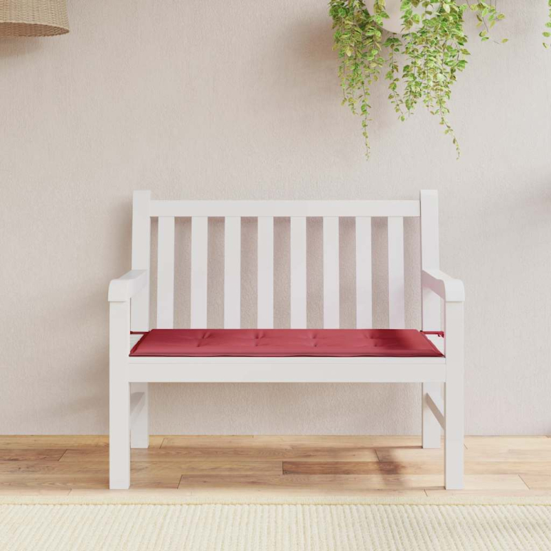 Gartenbank-Auflage Weinrot 100x50x4 cm Oxford-Gewebe