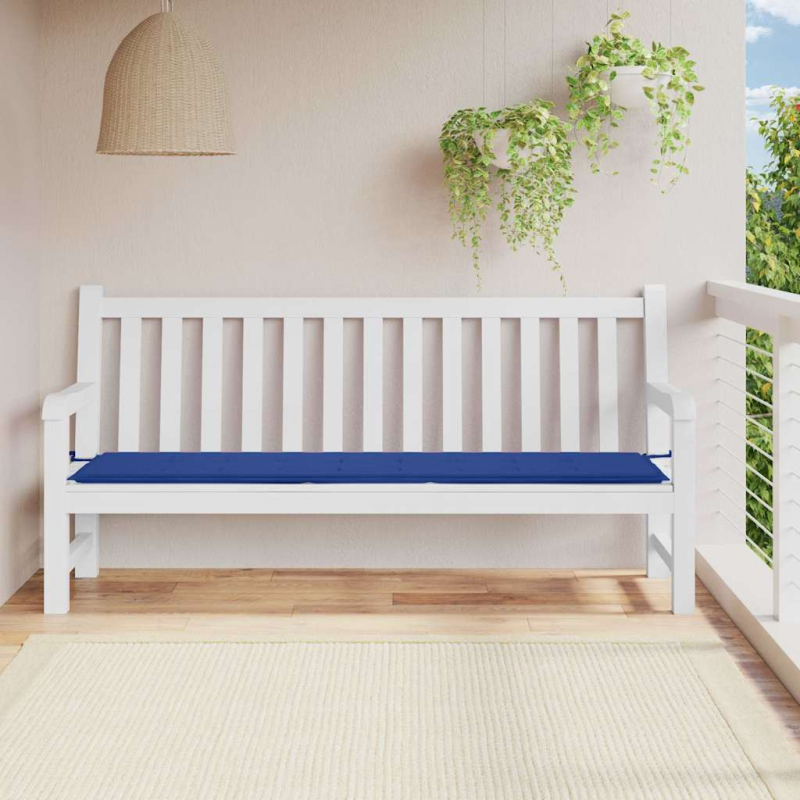 Gartenbank-Auflage Königsblau 200x50x4 cm Oxford-Gewebe