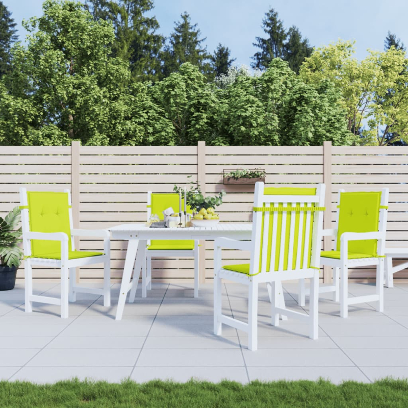 Gartenstuhlauflagen für Niedriglehner 4Stk Knallgrün 100x50x3cm
