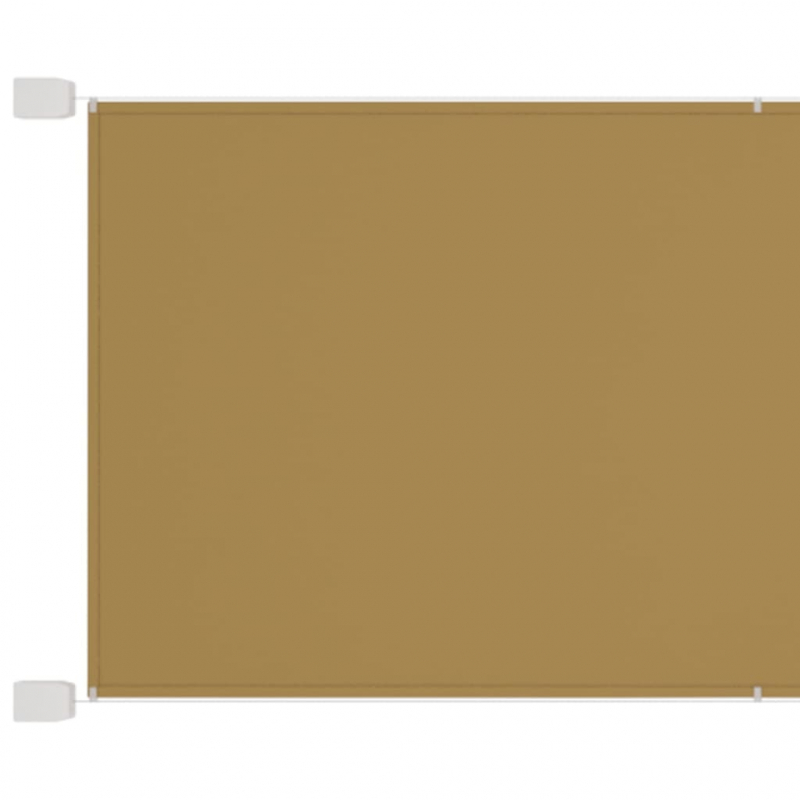 Senkrechtmarkise Beige 100x1200 cm Oxford-Gewebe