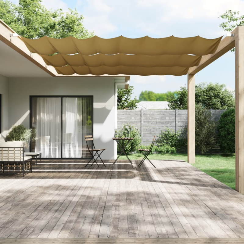 Senkrechtmarkise Beige 140x1000 cm Oxford-Gewebe