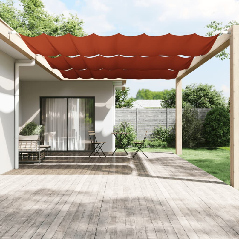 Senkrechtmarkise Terrakotta 200x360 cm Oxford-Gewebe