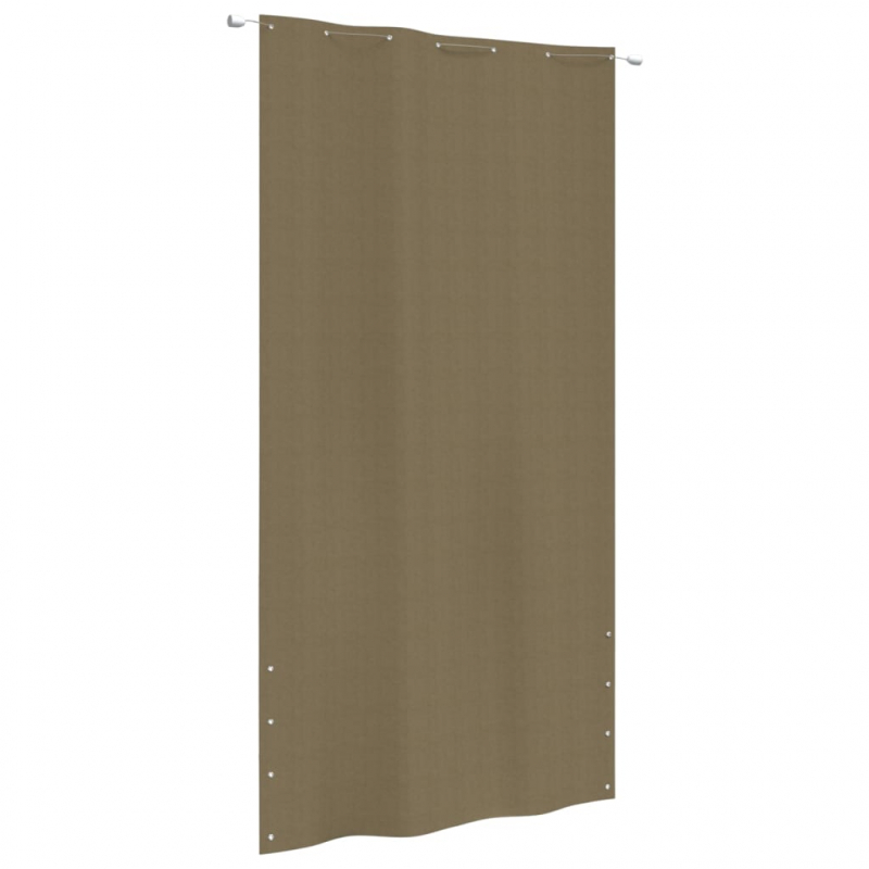 Balkon-Sichtschutz Taupe 140x240 cm Oxford-Gewebe