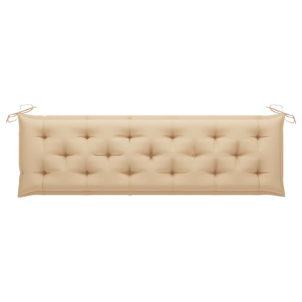 Gartenbank-Auflage Beige 180x50x7 cm Oxford-Gewebe