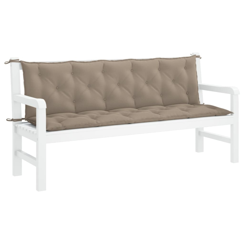 Gartenbank-Auflage Taupe 180x(50+50)x7 cm Oxford-Gewebe