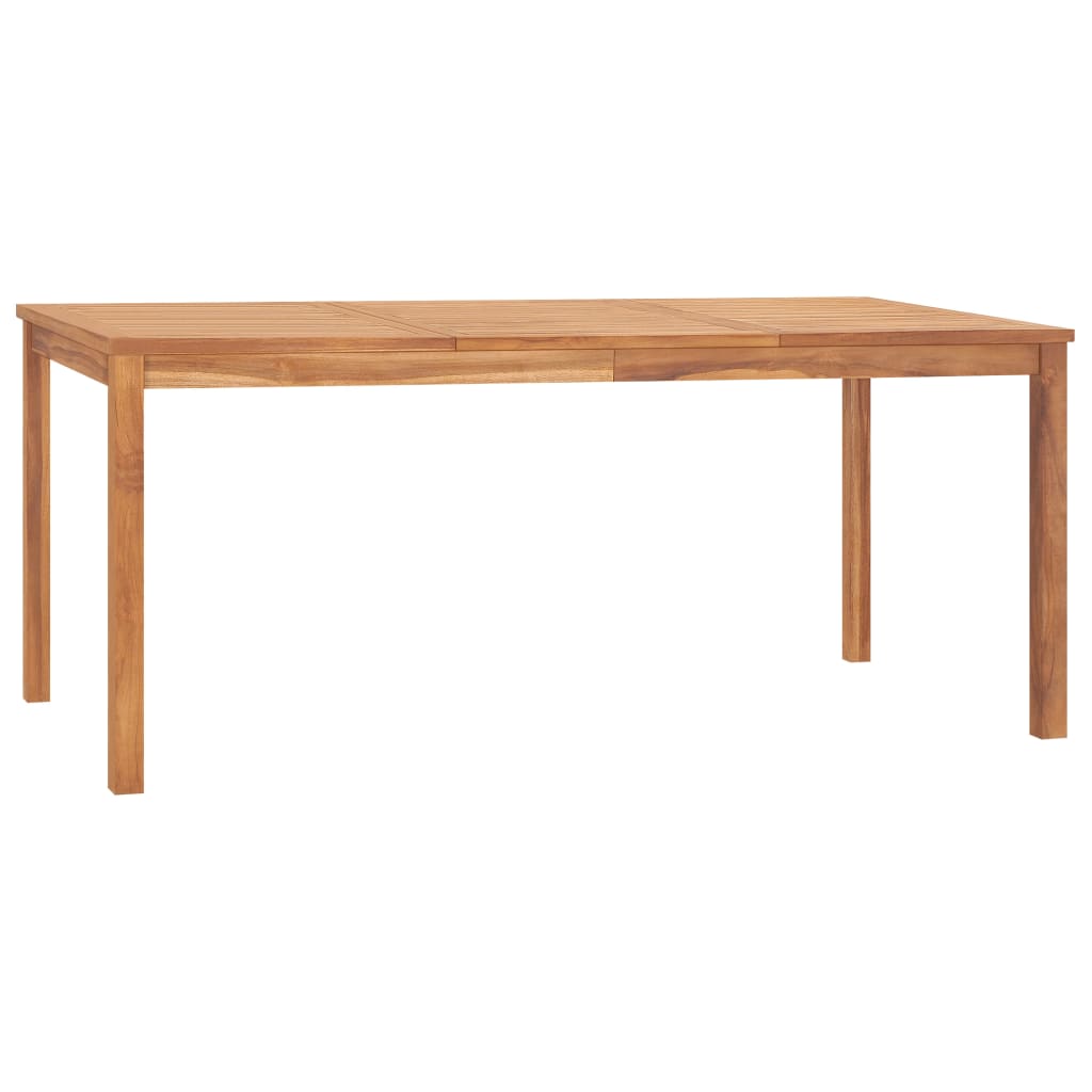 Garten-Esstisch 180x90x77 cm Teak Massivholz