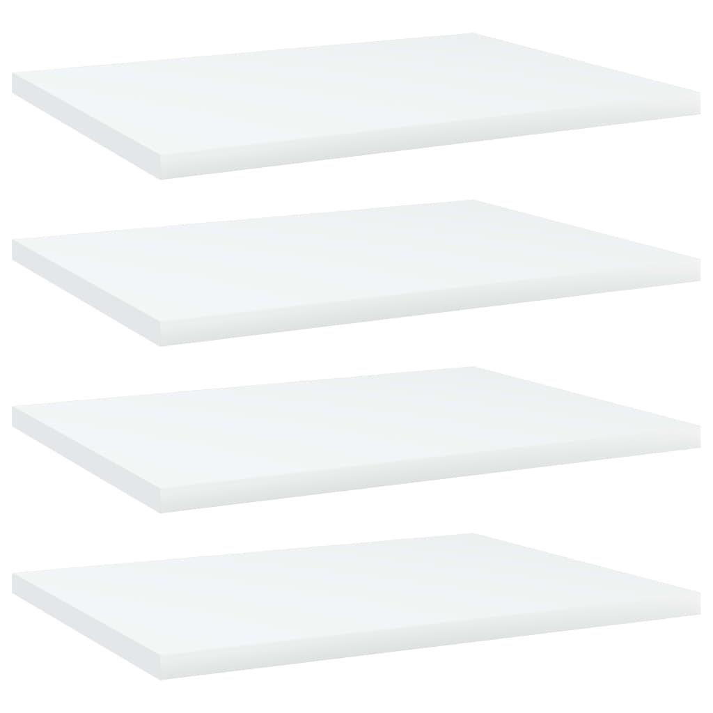 Bücherregal-Bretter 4 Stk. Weiß 40x30x1,5 cm Holzwerkstoff