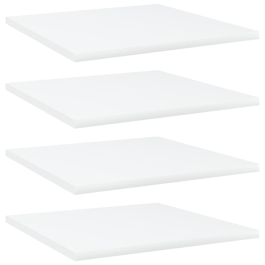 Bücherregal-Bretter 4 Stk. Weiß 40x40x1,5 cm Holzwerkstoff