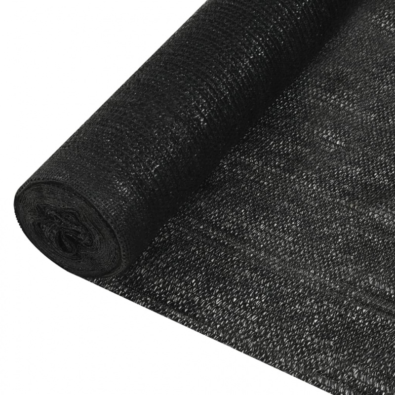 Zaunblende Schwarz 1,8x50 m HDPE 150 g/m²