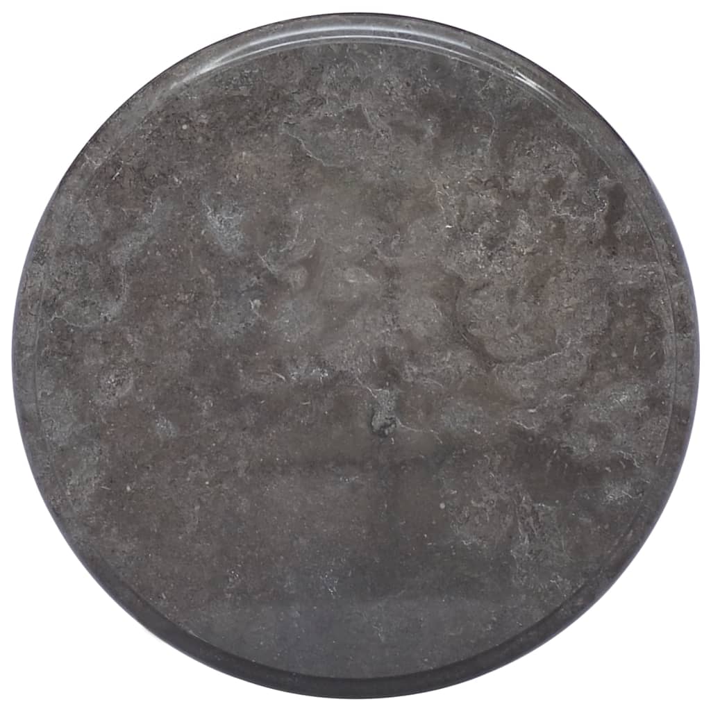 Tischplatte Schwarz Ø40x2,5 cm Marmor