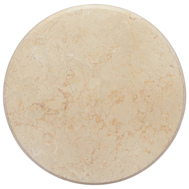 Tischplatte Creme Ø50x2,5 cm Marmor