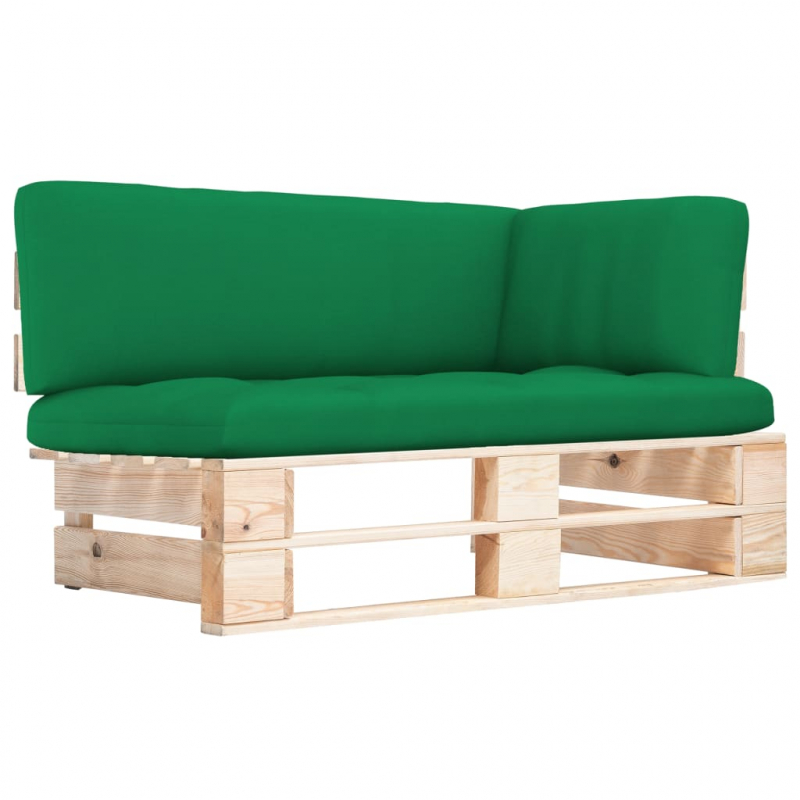 Outdoor-Ecksofa Paletten Kiefernholz Imprägniert