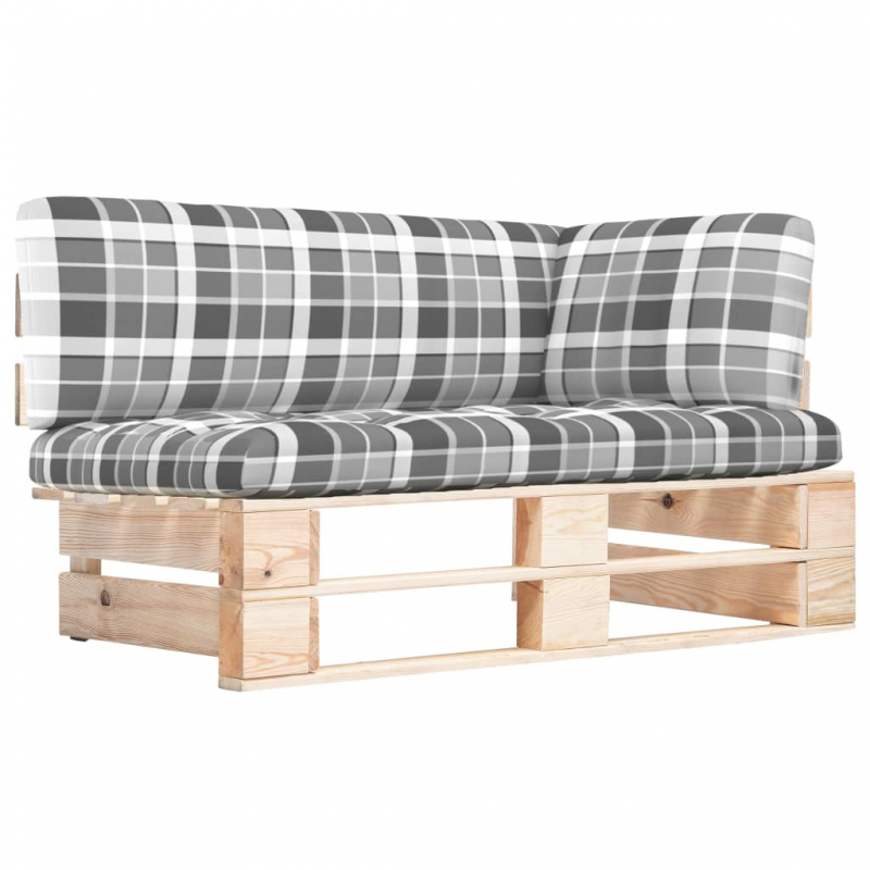 Outdoor-Ecksofa Paletten Kiefernholz Imprägniert