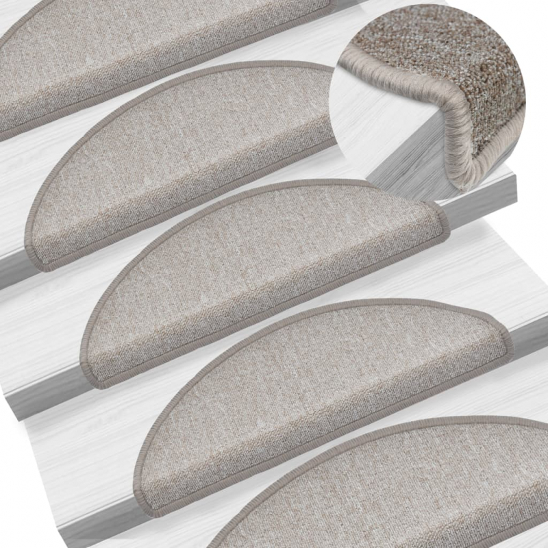 Stufenmatten 10 Stk. 65x24x4 cm Taupe