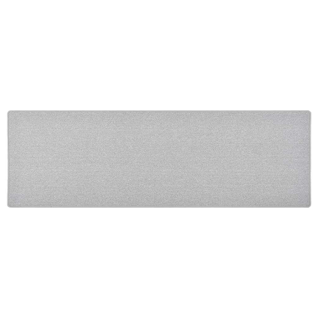 Teppichläufer Hellgrau 80x250 cm