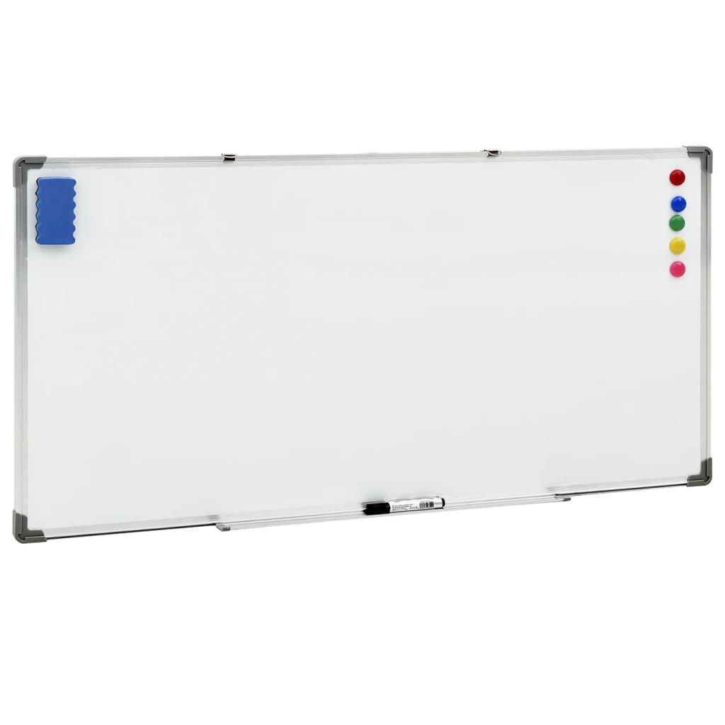 Magnetisches Whiteboard Weiß 110x60 cm Stahl