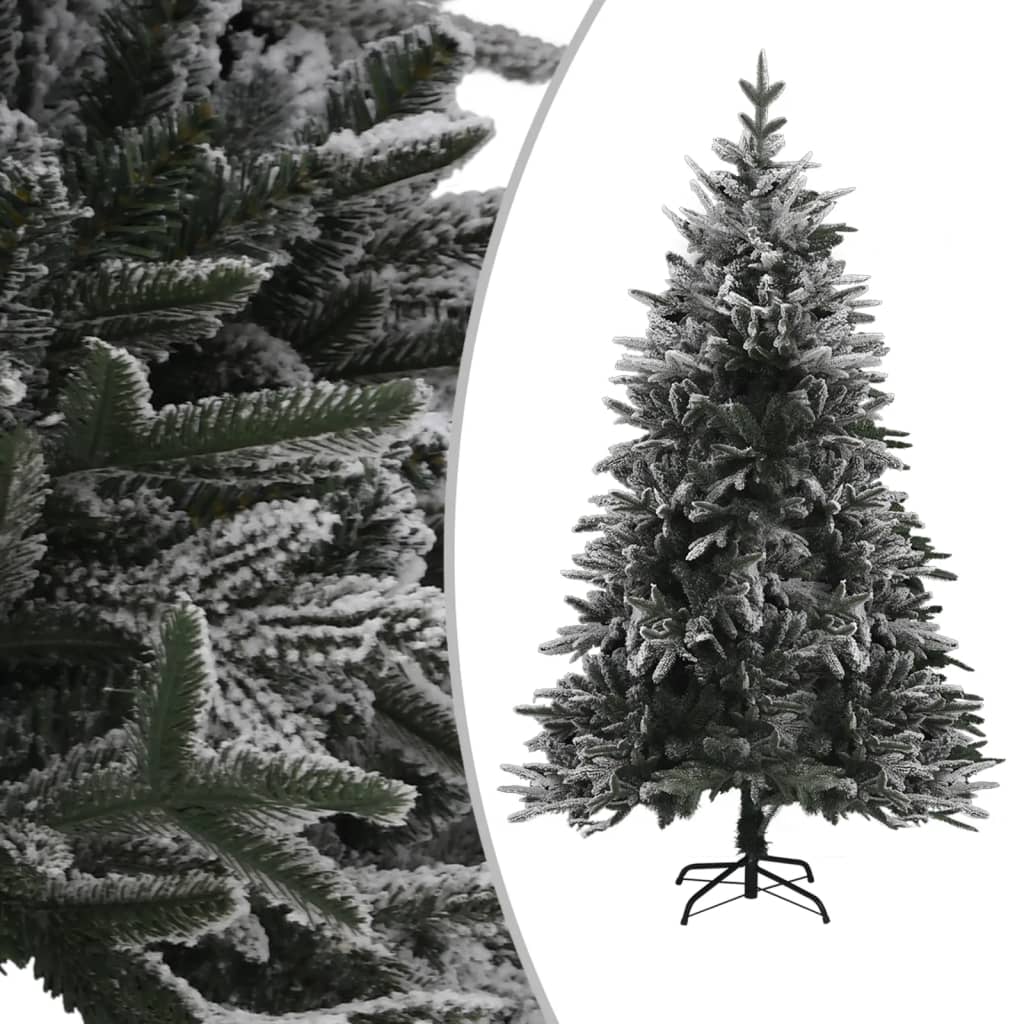 Künstlicher Weihnachtsbaum Beschneit Grün 150 cm PVC PE