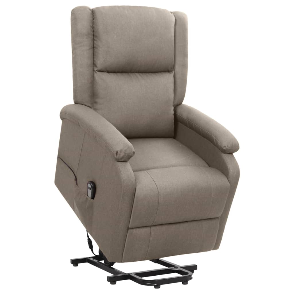 Aufstehsessel Taupe Stoff