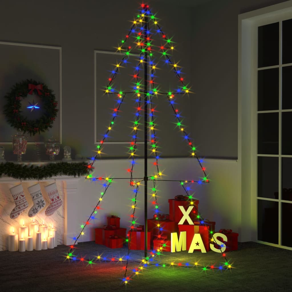 Weihnachtsbaum in Kegelform 240 LEDs Indoor Outdoor 118x180 cm