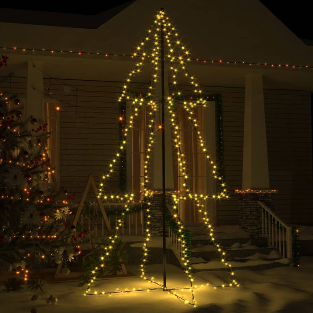 Weihnachtsbaum in Kegelform 300 LEDs Indoor & Outdoor 120x220cm