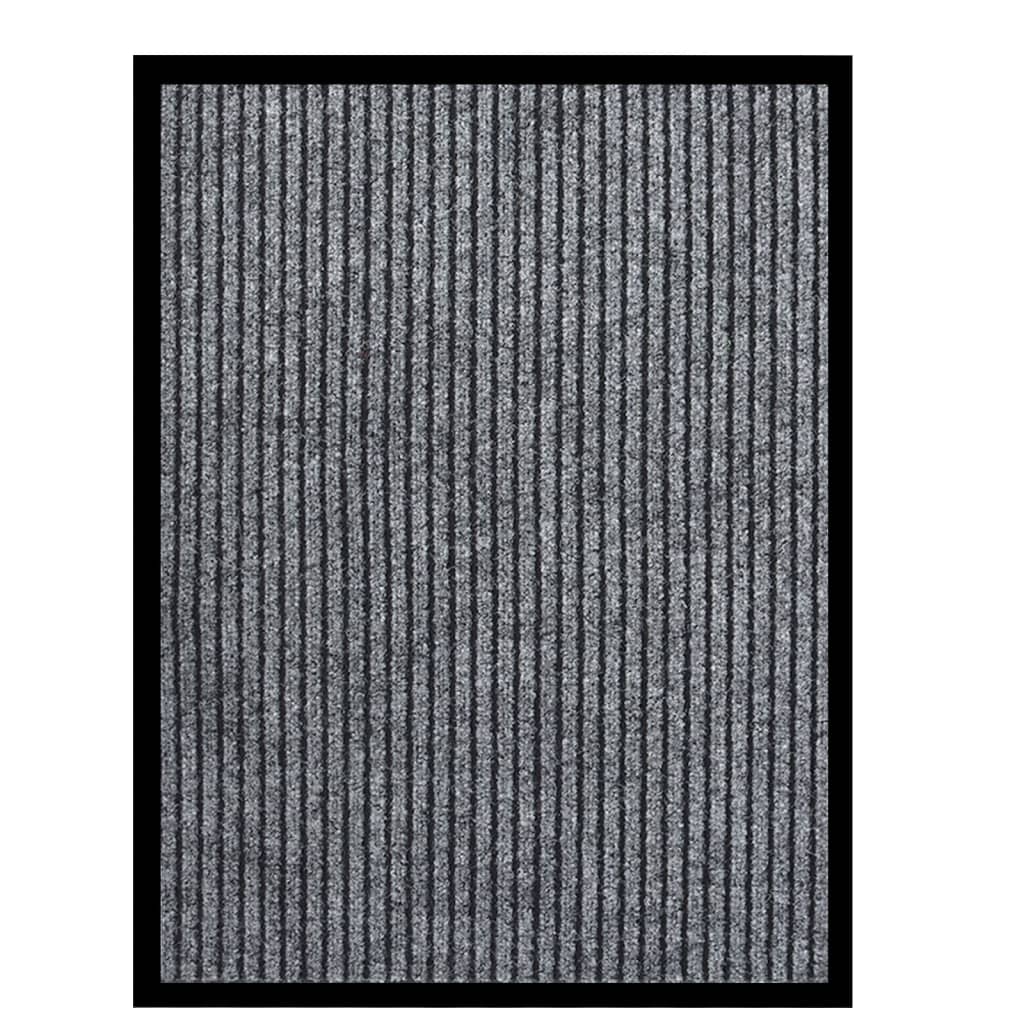 Fußmatte Gestreift Grau 60x80 cm