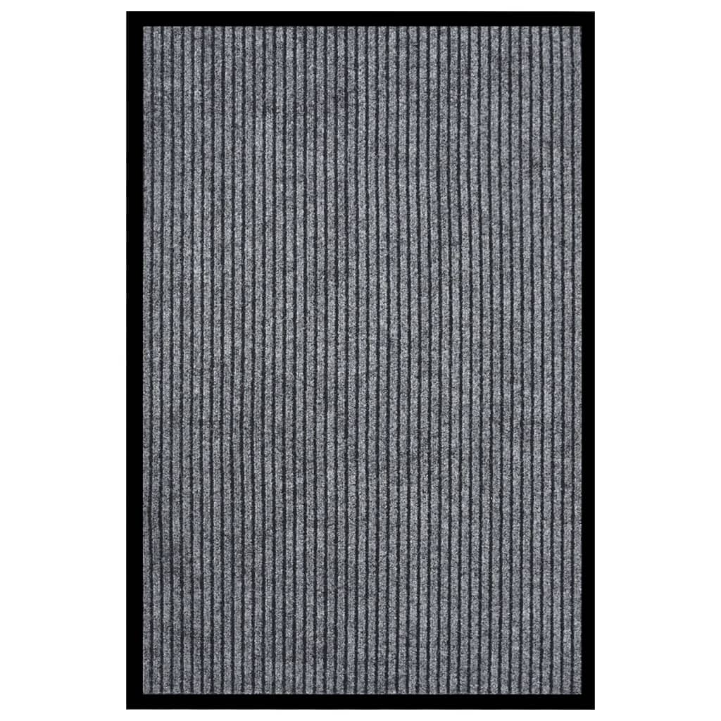 Fußmatte Grau Gestreift 80x120 cm