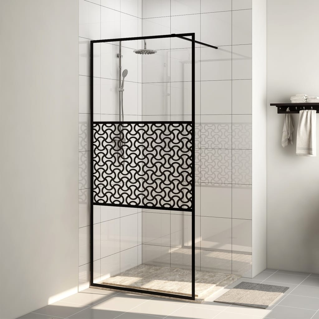 Duschwand für Begehbare Dusche mit Klarem ESG Glas 115x195 cm