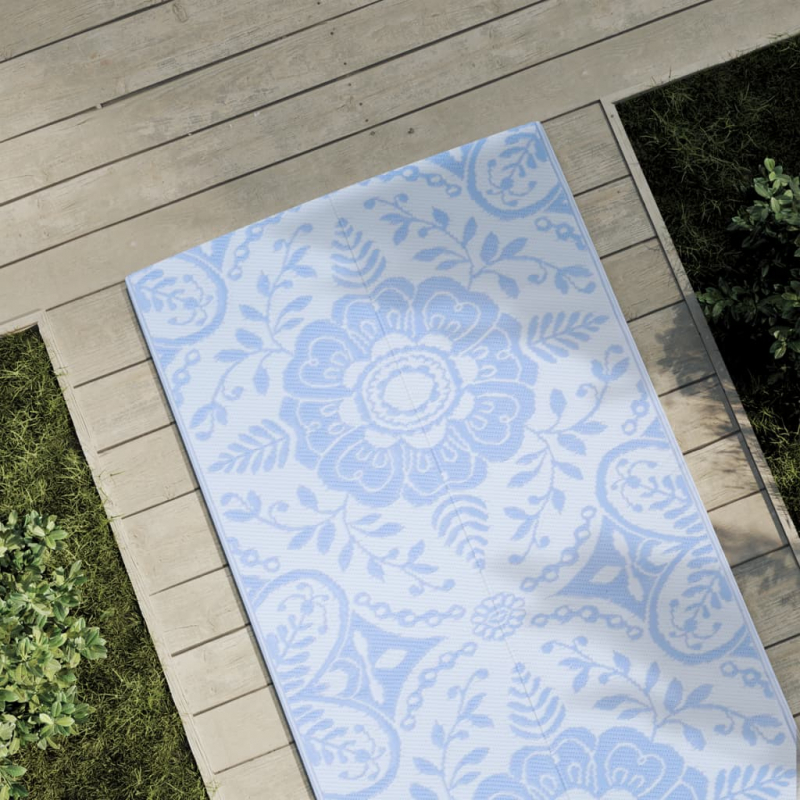 Outdoor-Teppich Babyblau 80x250 cm PP