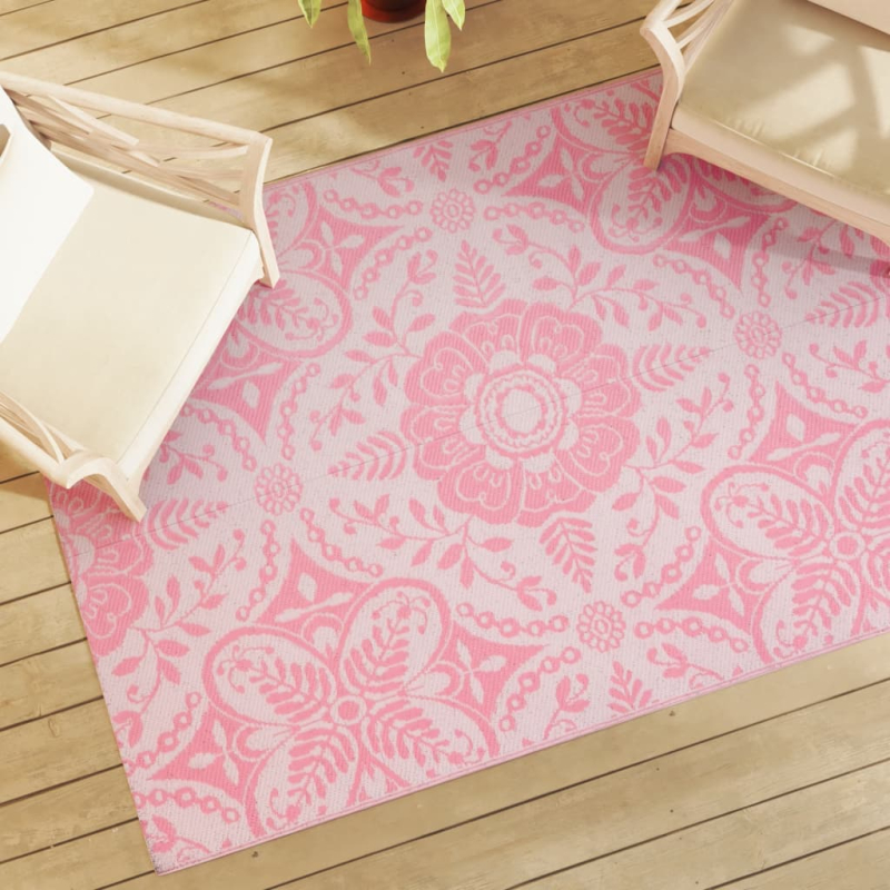 Outdoor-Teppich ARAKIL Rosa 140x200 cm PP