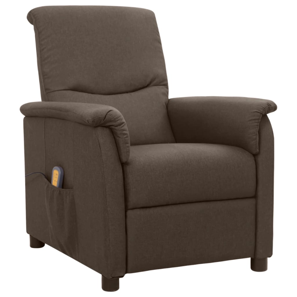 Massagesessel Braun Stoff