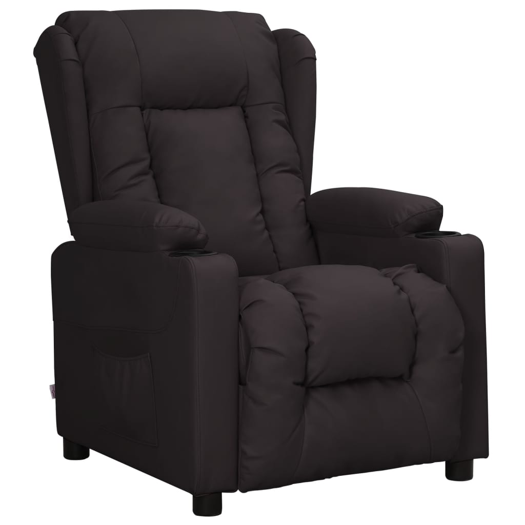 Relaxsessel Schwarz Kunstleder