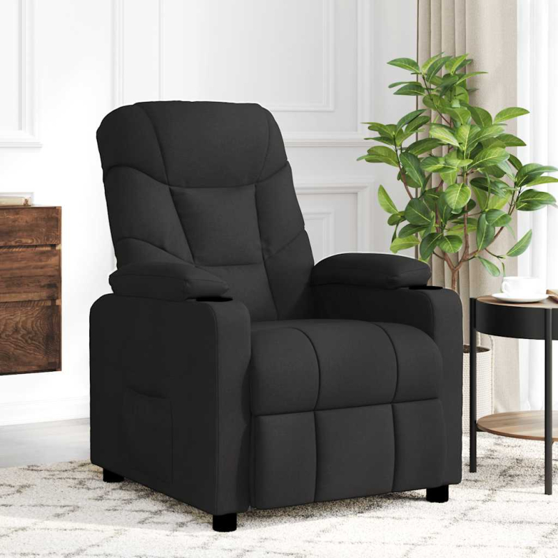 Massagesessel Schwarz Stoff